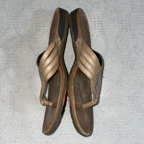 Merrell Women’s Casual Sandals Size 8 M Brown Leather Beach Cruise Island - Picture 5 of 12